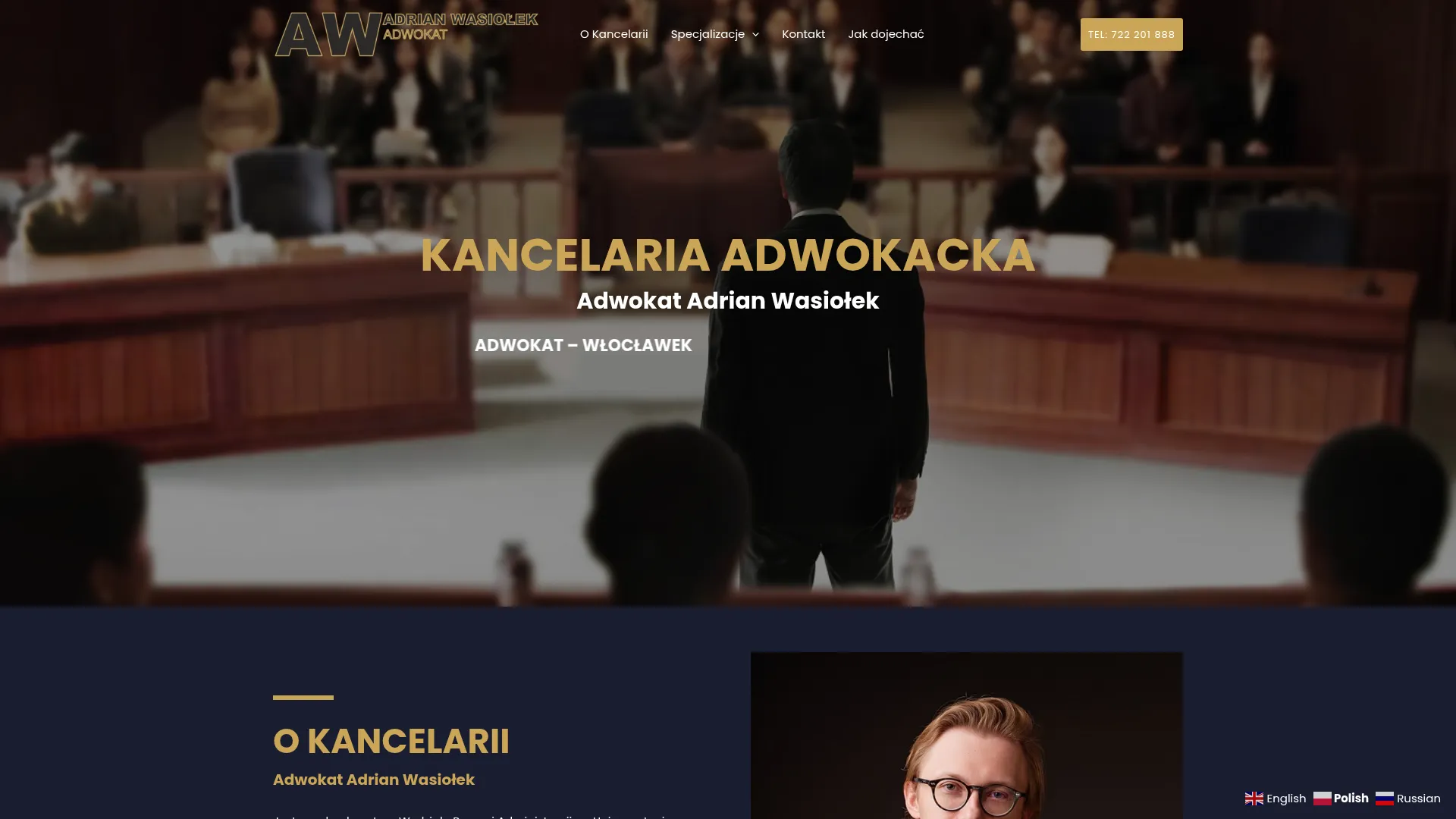 Screenshot of adwokat-wasiolek.pl