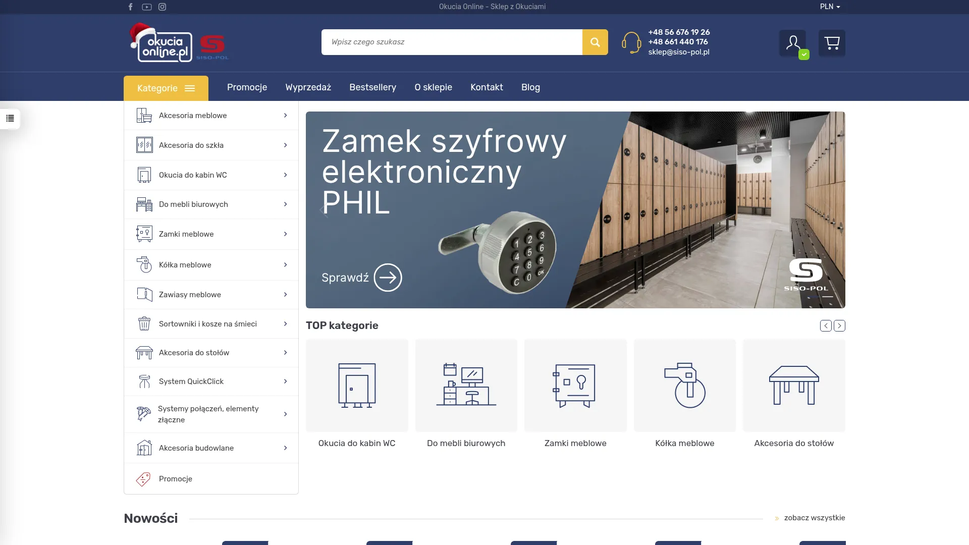Screenshot of www.okuciaonline.pl