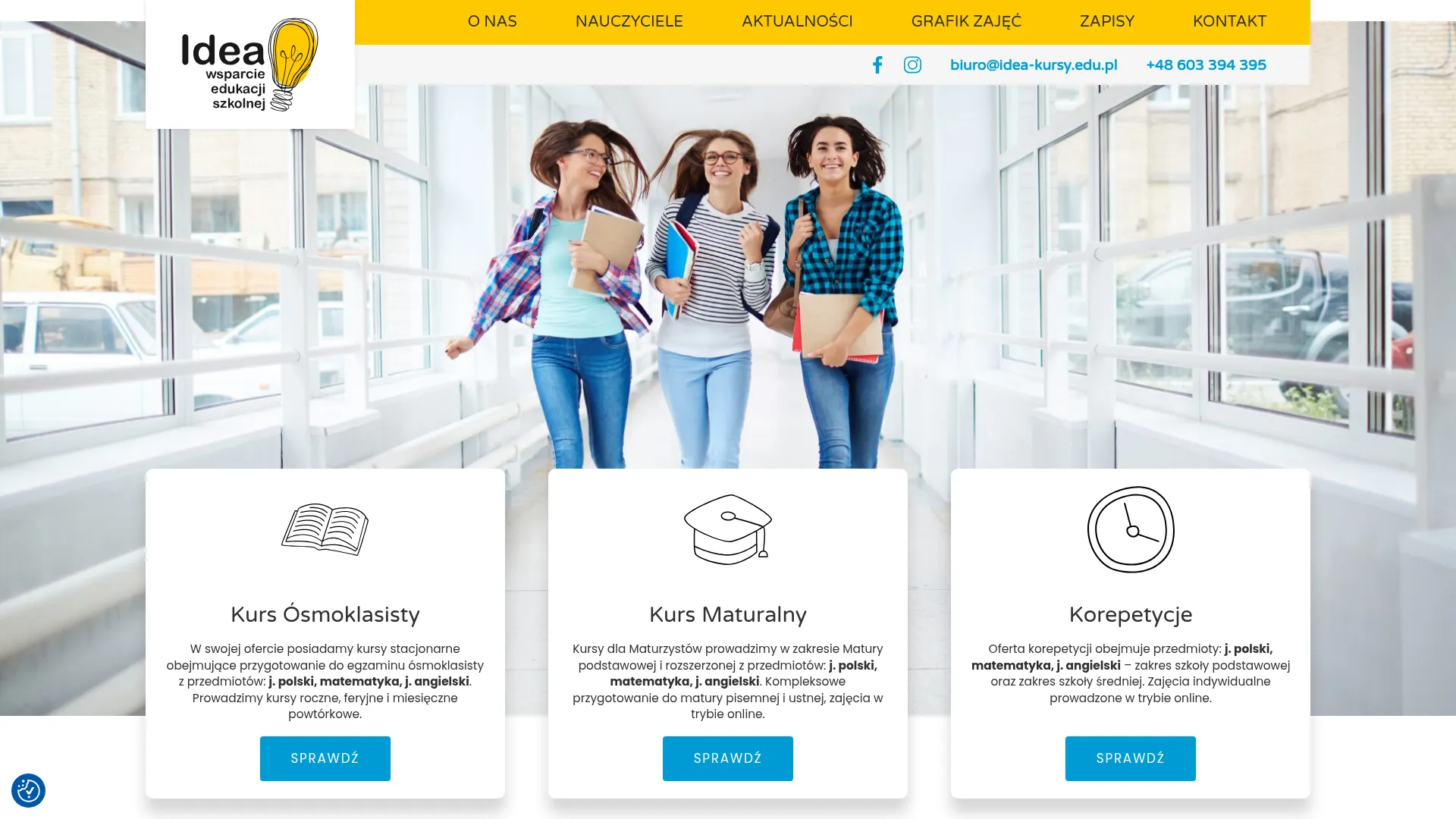 Screenshot of idea-kursy.edu.pl