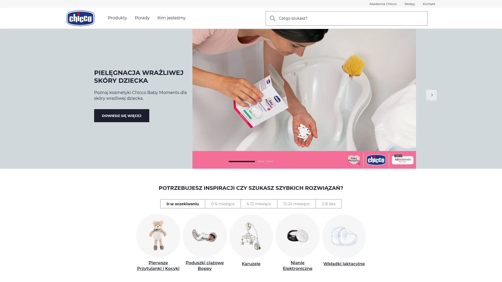 Screenshot of www.chicco.pl